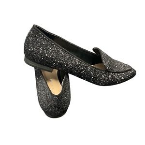 Kelly & Katie Sparkling Black Loafers